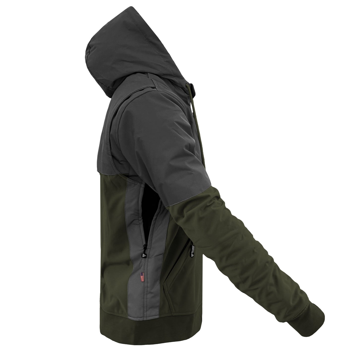 SoftShell Reflective Army Green Nebula Hoodie