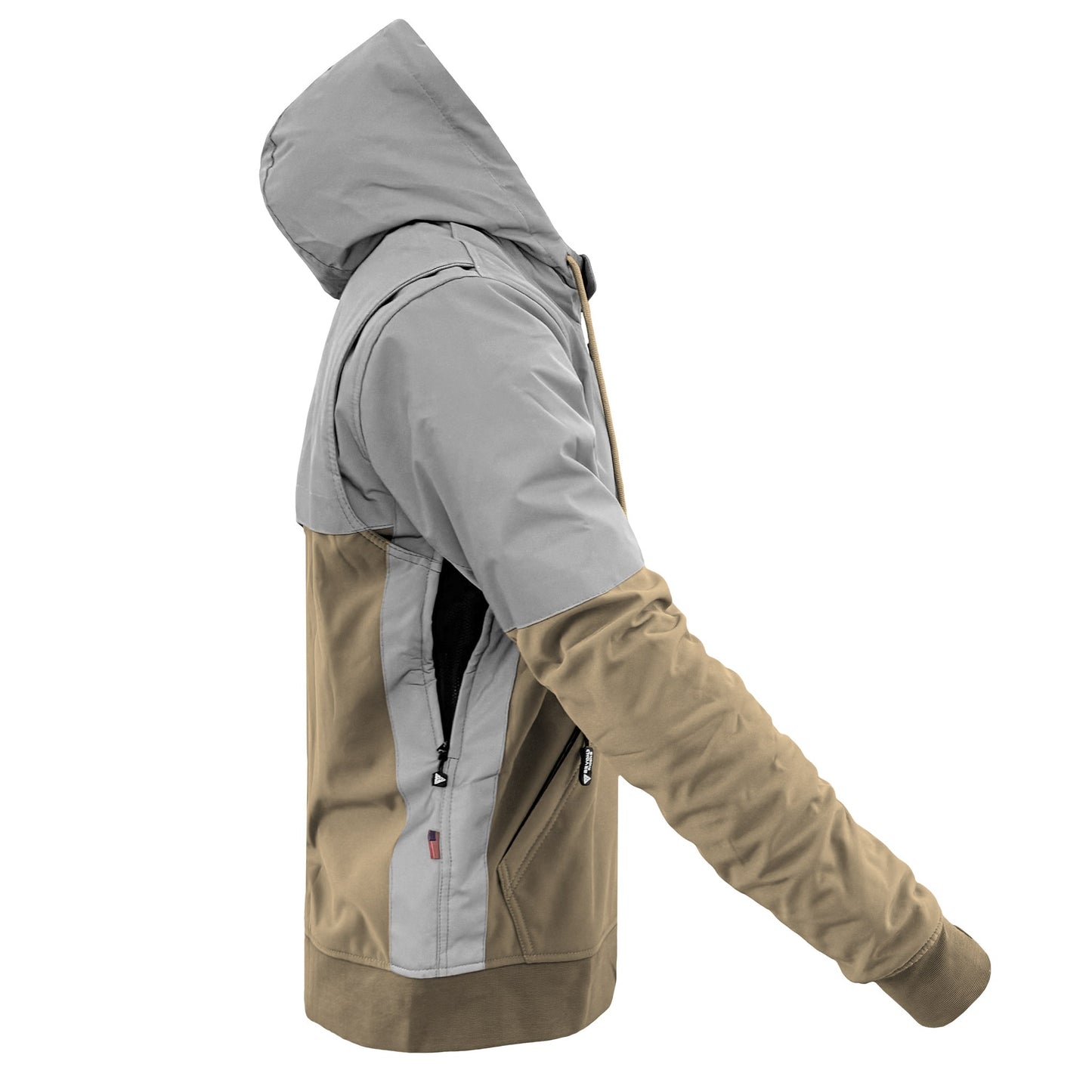 SoftShell Reflective Khaki Eclipse Hoodie