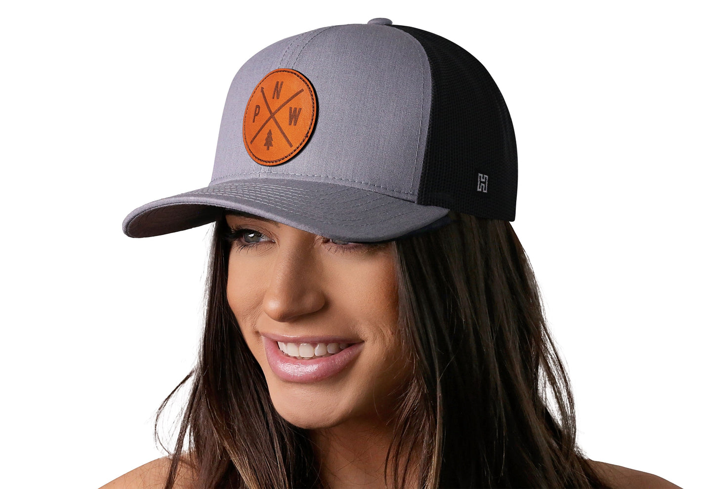 PNW Trucker Hat | Gray-Black PNW X Snapback