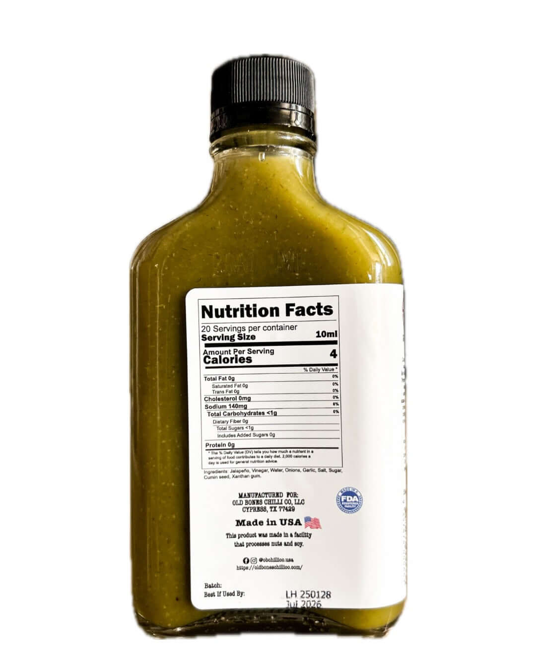 Jalapeño & Garlic Pepper Sauce 200mL - 🏆 6 Awards