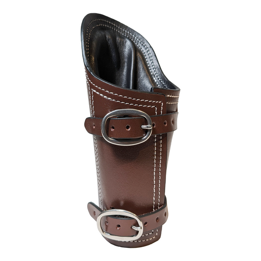 Nexon Bully Welding Armguard - Top Grain Hide Armpads - Brown