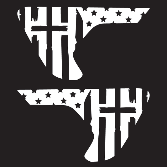 One Nation Cross Vent Decals