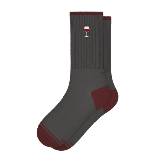The Vino | Wine Heel Hammock™ Crew Socks