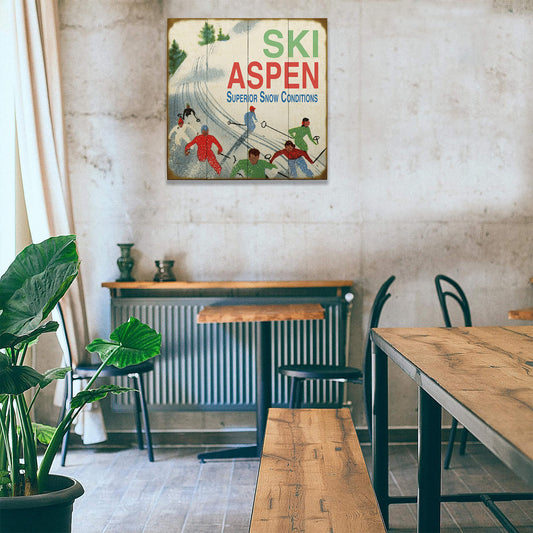 Superior Snow Conditions - Wood & Metal Wall Art