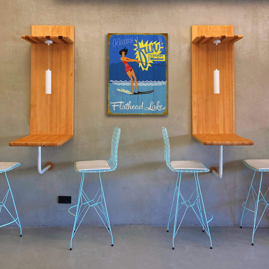 Have Fun in Wonderful Montana - Wood & Metal Wall Art