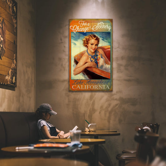 A Relaxing Change of Scenery - Wood & Metal Wall Art