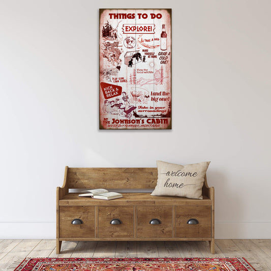 Things to do at the Cabin - Wood & Metal Wall Art