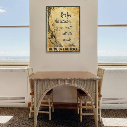 Live for Moments You Can't Put Into Words - Wood & Metal Wall Art