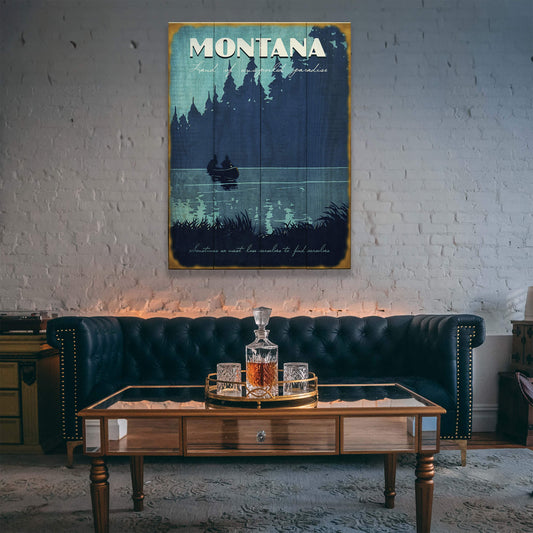 Land of Unspoiled Paradise - Wood & Metal Wall Art