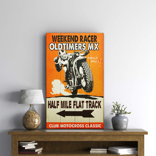 Weekend Racer - Wood & Metal Wall Art