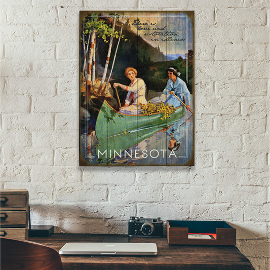 Relaxing Canoe Ride - Wood & Metal Wall Art