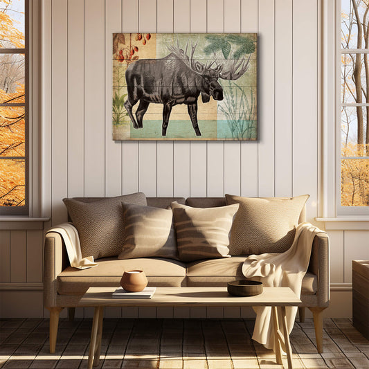 Wildwood Moose - Wood & Metal Wall Art