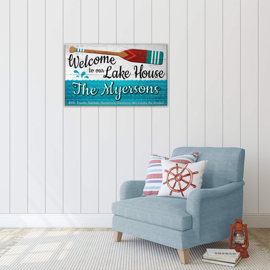 BYO: Towels to the Lake House - Wood & Metal Wall Art