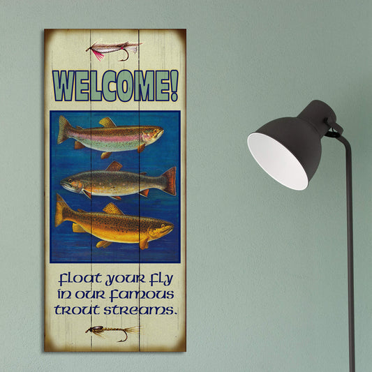 Float Your Fly: Generic - Wood & Metal Wall Art