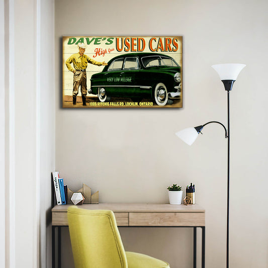 High Grade Used Cars - Wood & Metal Wall Art