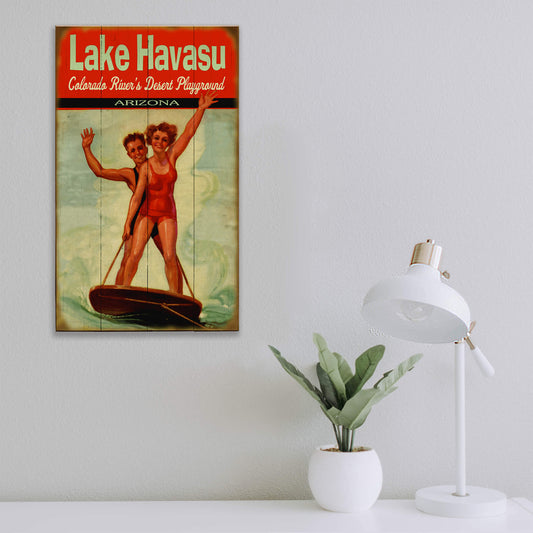 Skimboarding, Wakeboard - Wood & Metal Wall Art