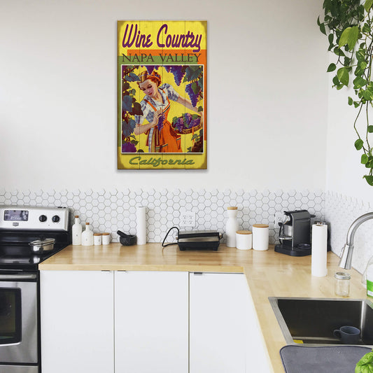 Wine Country - Wood & Metal Wall Art