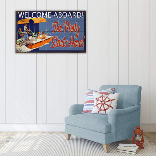 Welcome Aboard: Generic - Wood & Metal Wall Art