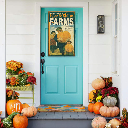 Harvest Love Kids & Pumpkins - Wood & Metal Wall Art