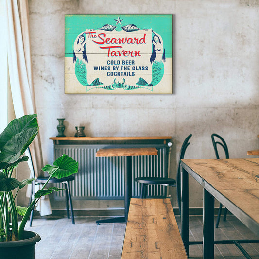 Mermaid Tavern - Wood & Metal Wall Art
