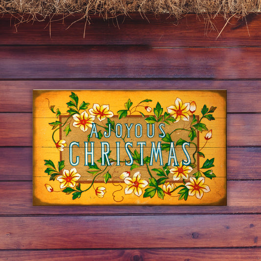 A Joyous Christmas - Wood & Metal Wall Art