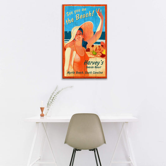 See You on the Beach - Wood & Metal Wall Art