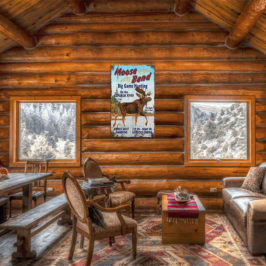Moose Bend - Wood & Metal Wall Art