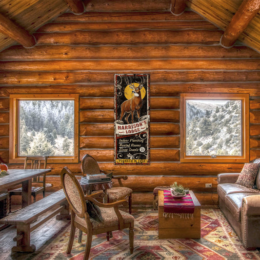 Harrison's Lodge - Wood & Metal Wall Art