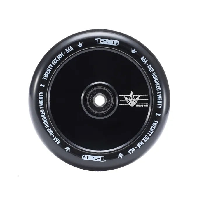 Envy Scooter Wheel Hollow Core 120mm - Black/Black (Pair)