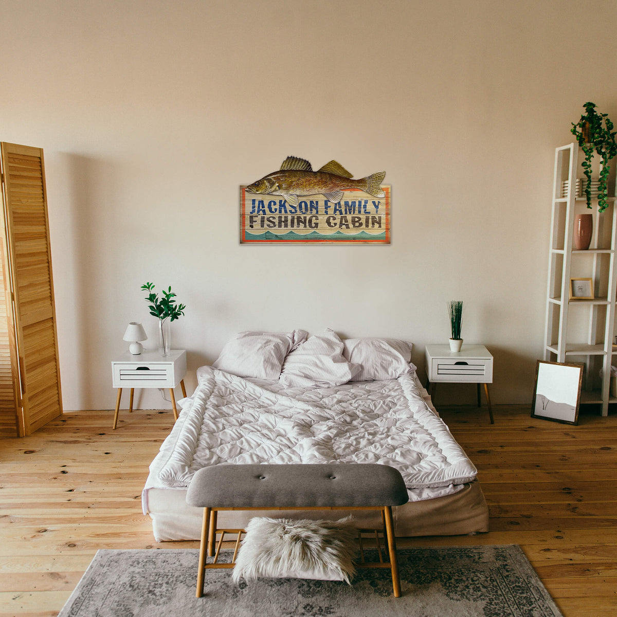 Freshwater Fishing Cabin - Wood Wall Decor