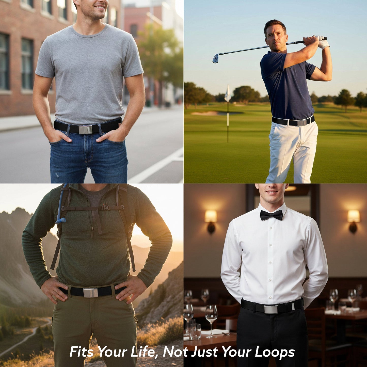 Chrome Buckle Web Belt - Superman Shield Camo Olive Webbing