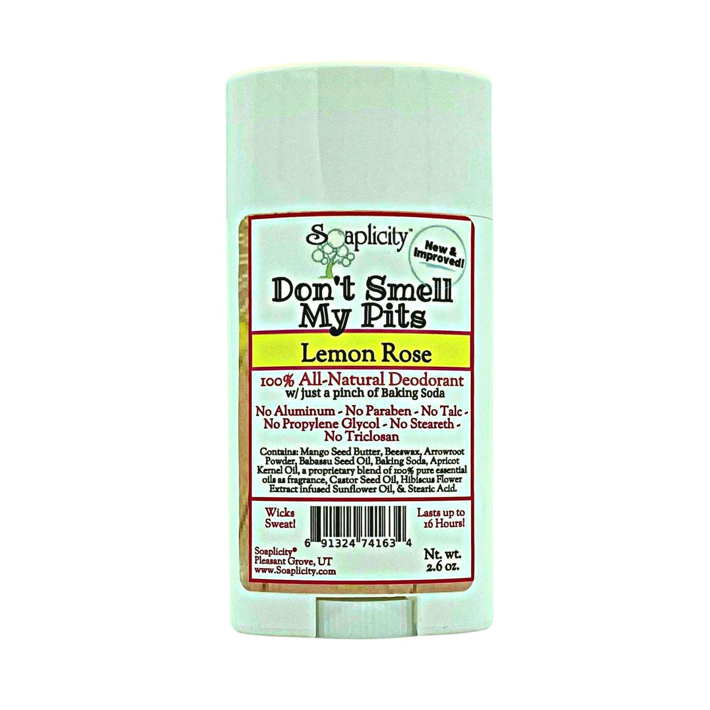 Don't Smell My Pits Natural Deodorant - Lemon Rose