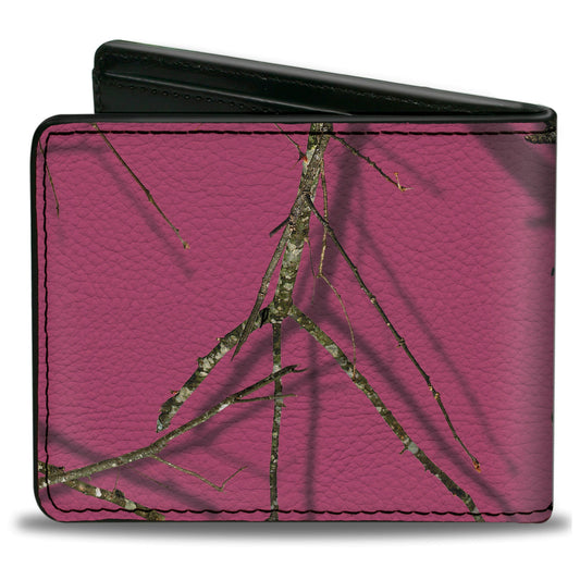 Bi-Fold Wallet - Mossy Oak Country Roots Camo Fuchsia