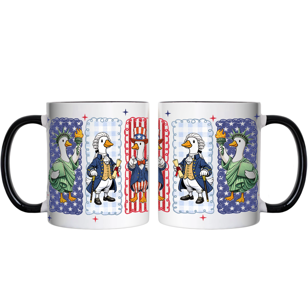 Just An Independent Goose Patriotic Mug, Funny 4th of July Gift