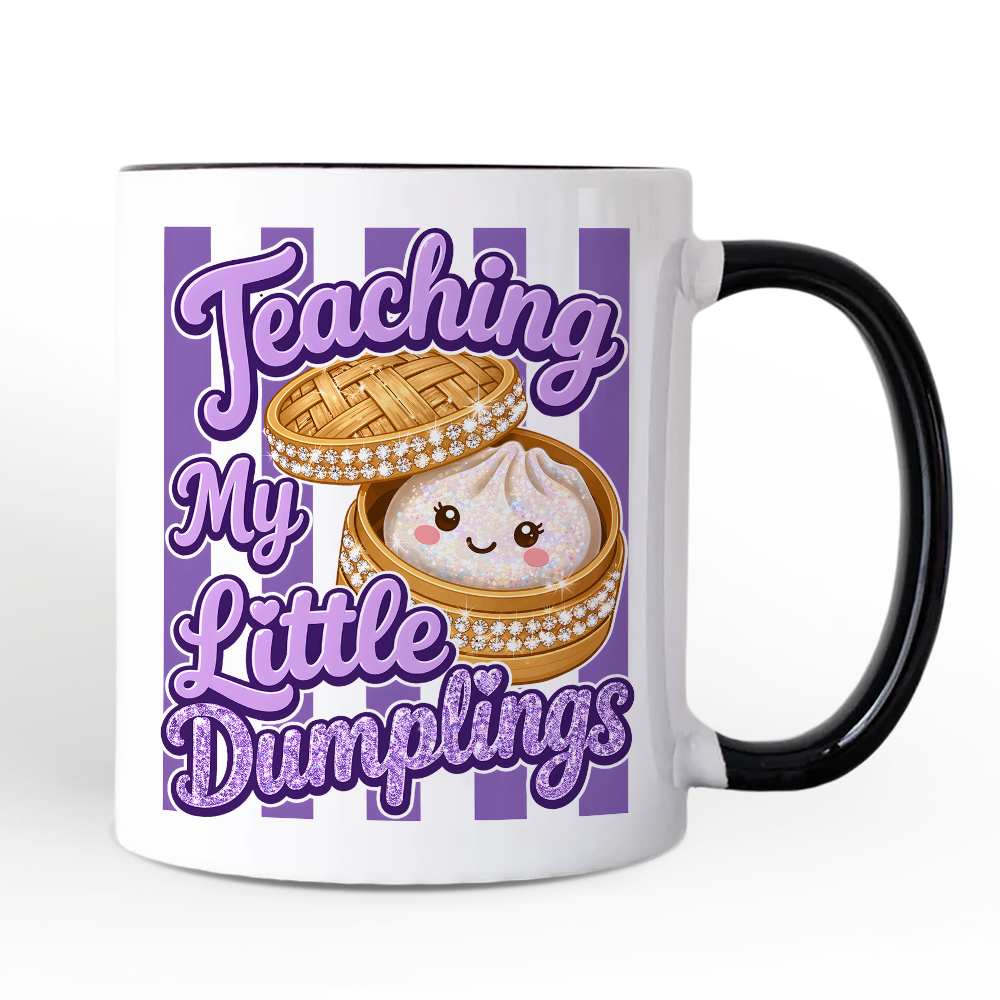 Teaching My Little Dumplings Mug, Cute Teacher Kawaii Dumpling Gift