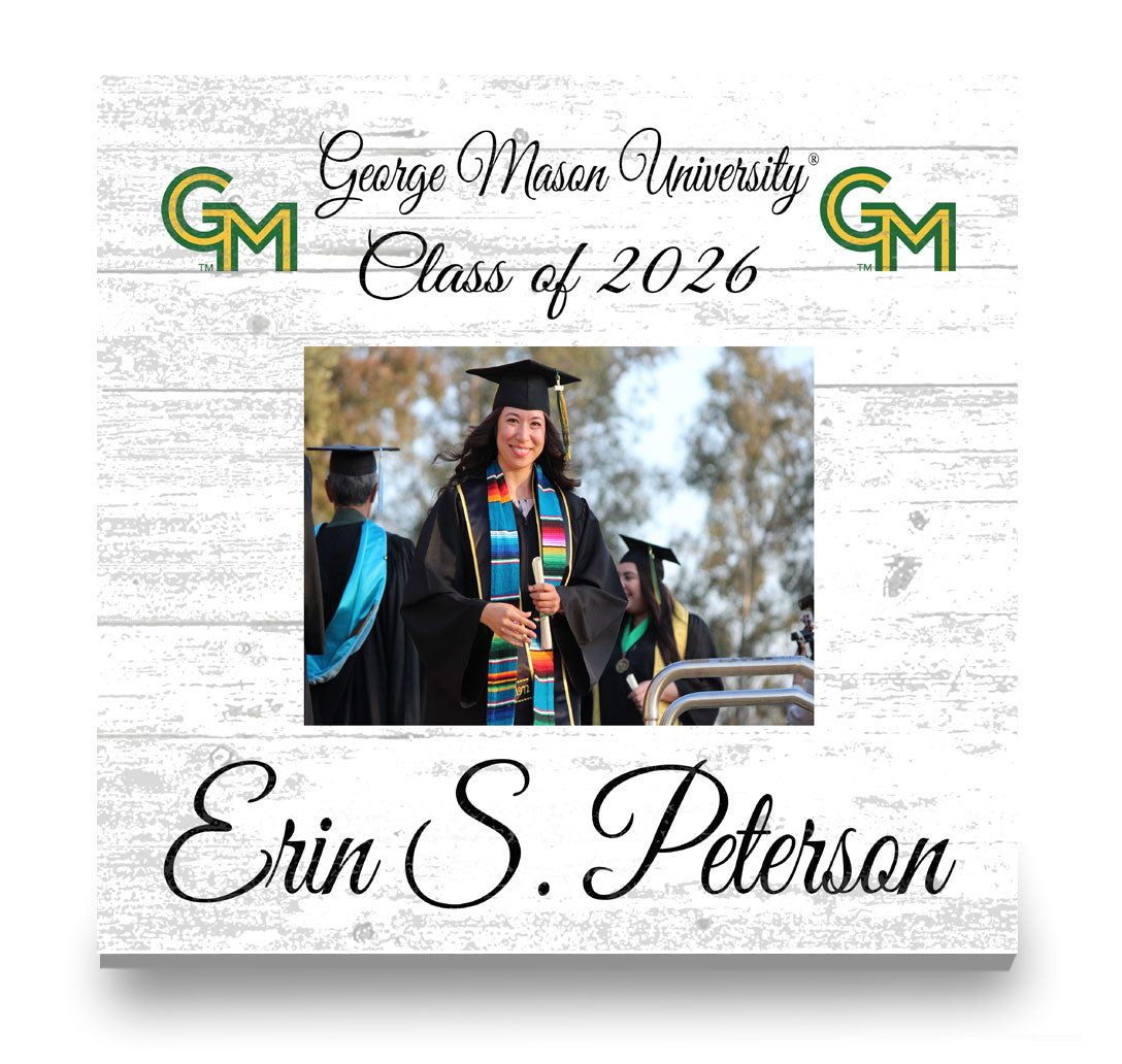 George Mason Graduation Frame - Class Year Picture Plaque - Custom - Upload Your Photo, Name & Class Year – 10.5"x10.5"