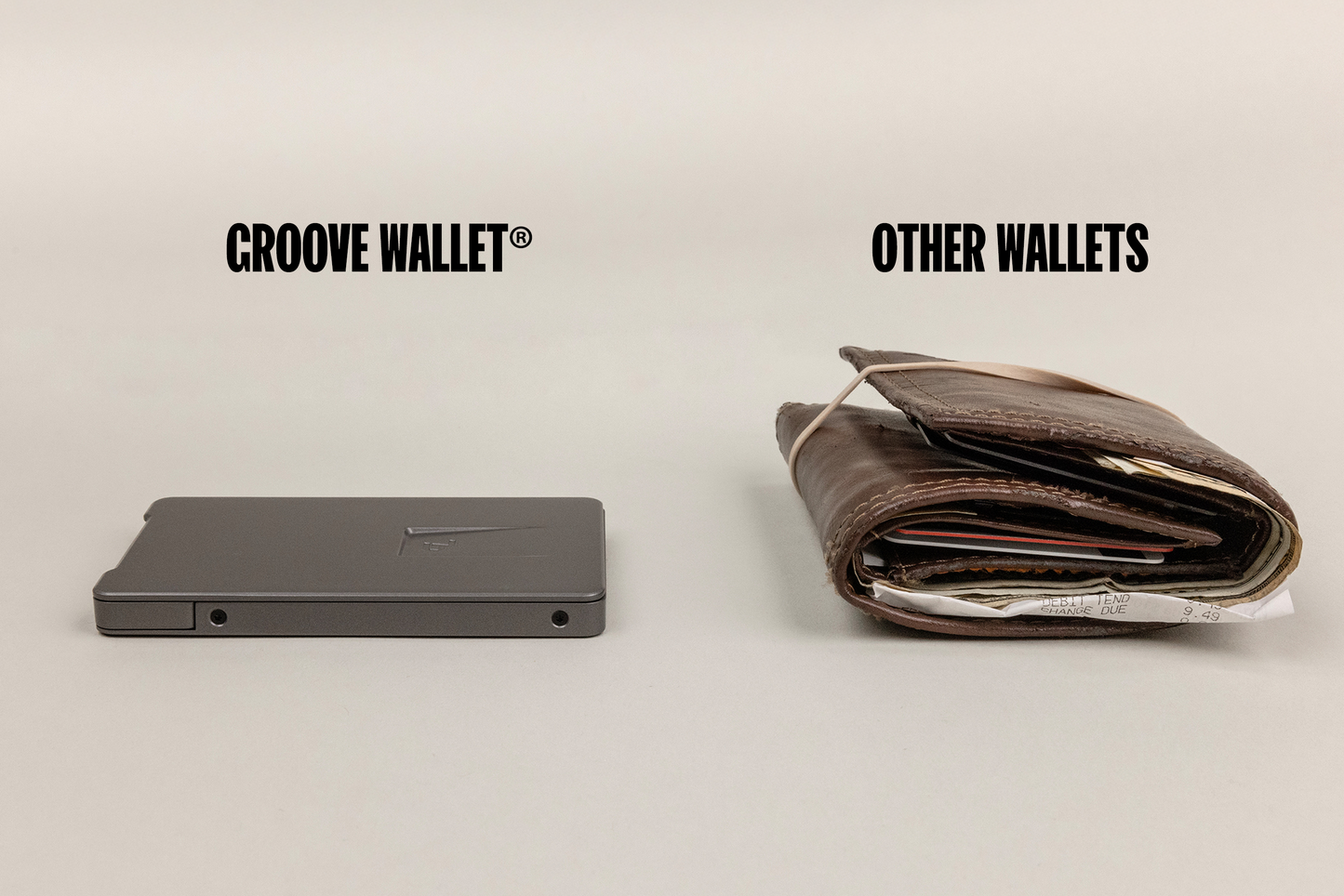 Groove Wallet® Carbon Fiber - Gun Metal