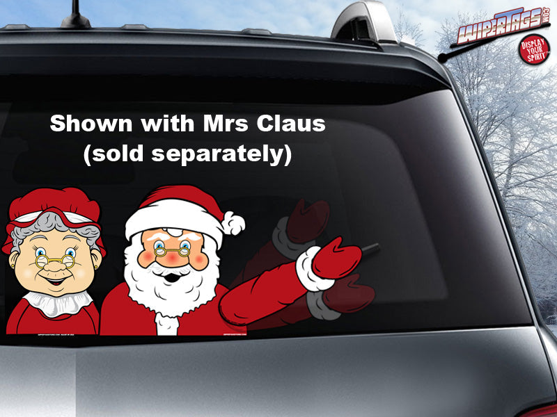 Mrs Claus Waving Arm WiperTag with Decal