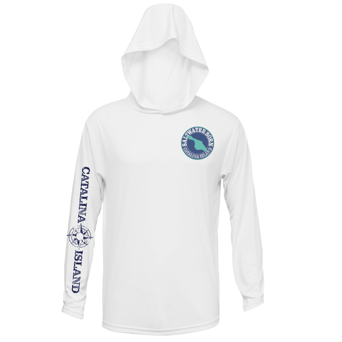Avalon, CA Dive Boat Men's Long Sleeve UPF 50+ Dry-Fit Hoodie