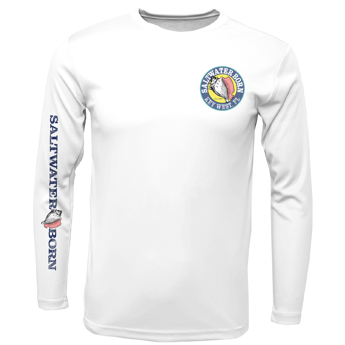 Key West, FL Sunken Pirate Ship Men's Long Sleeve UPF 50+ Dry-Fit Shirt