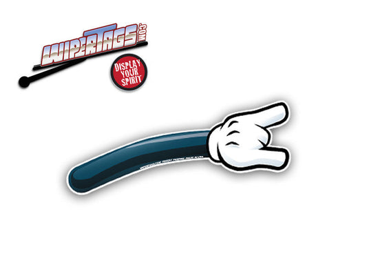 White Glove Rock On WiperTags