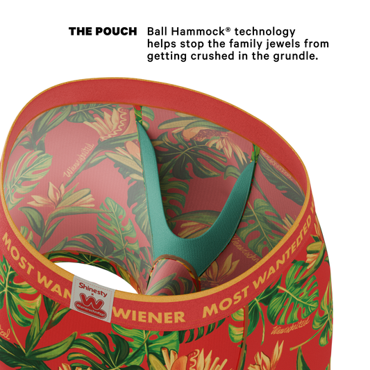 The Wiener In Paradise | Shinesty X Wienerschnitzel Tropical Ball Hammock® Pouch Underwear
