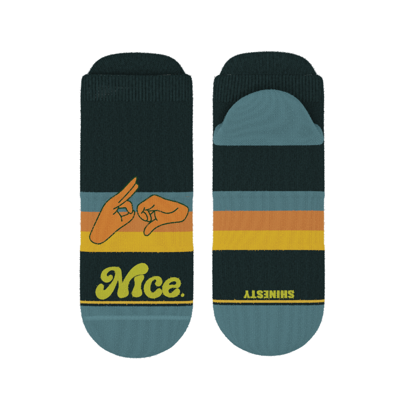 The Wine Dine & 69 | Route 69 Heel Hammock™ Ankle Socks
