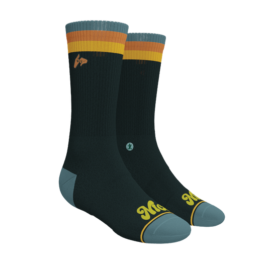 The Wine Dine & 69 | Route 69 Heel Hammock™ Crew Socks