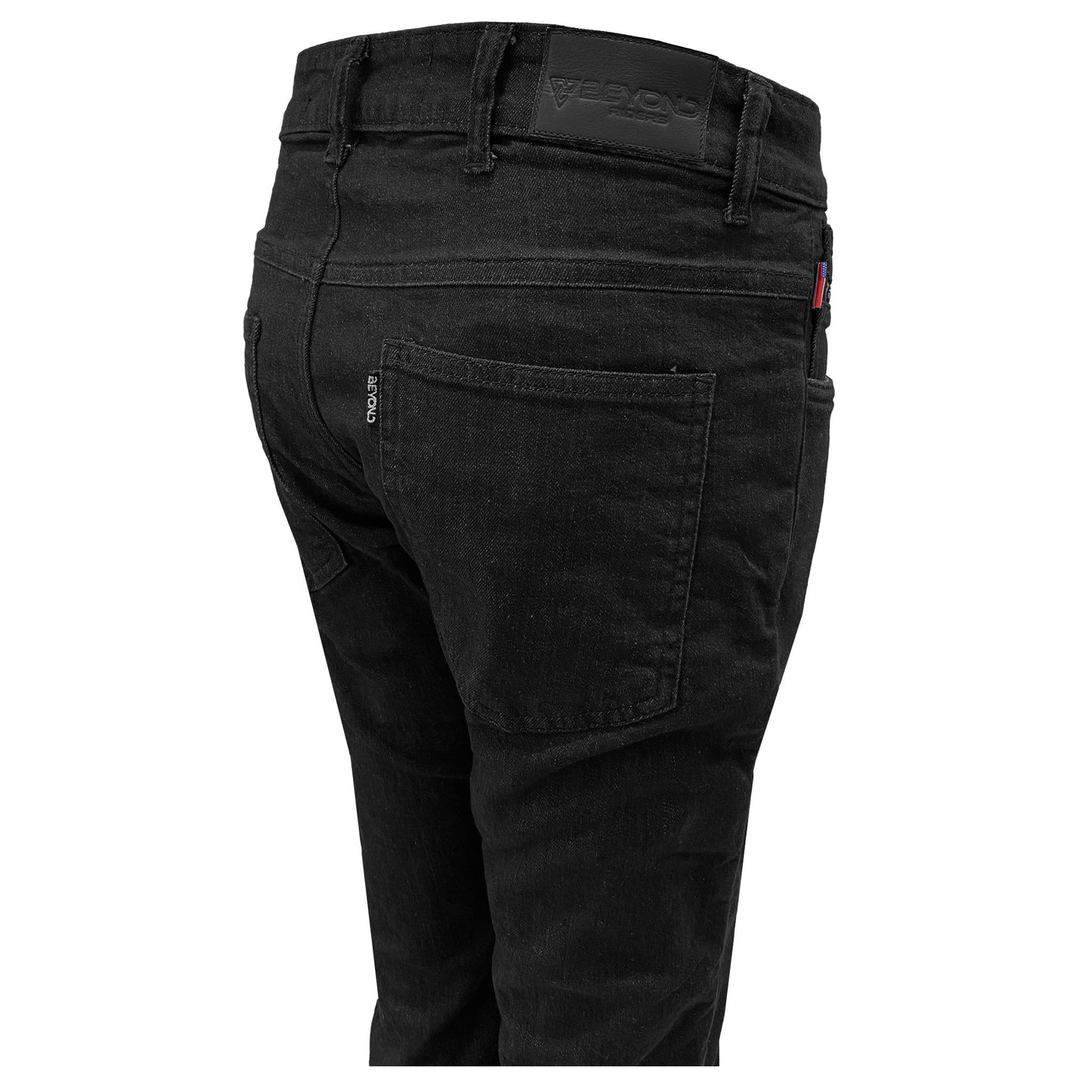 Straight Leg Protective Denim Pants (Jeans) for Women - Black