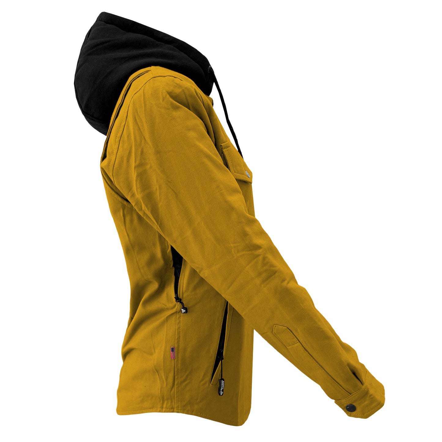 Protective Flannel Hoodie For Women - Yellow Solid