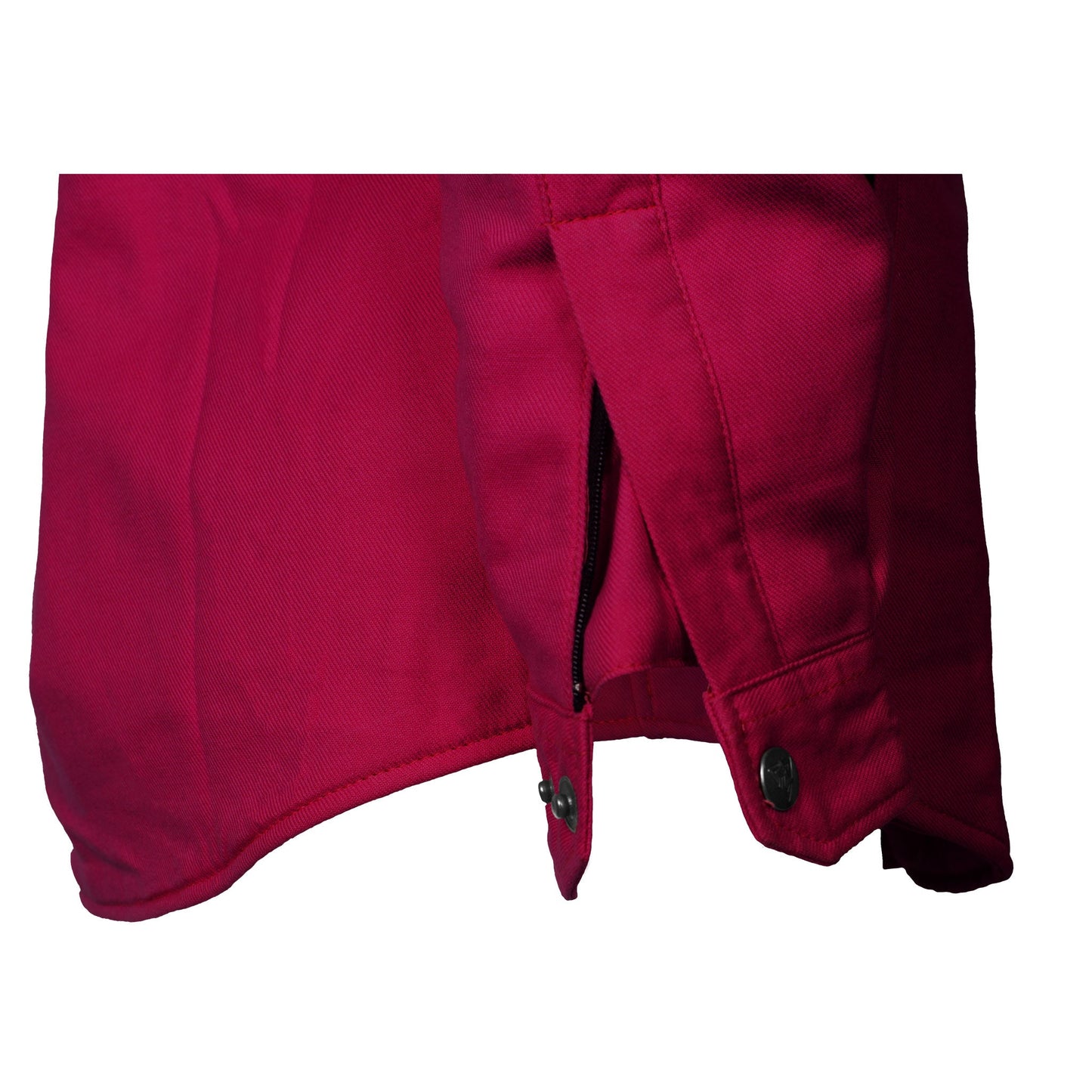Protective Flannel Shirt for Women - Red Maroon Solid