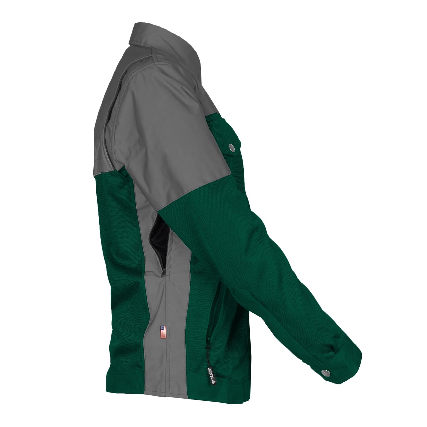 Summer Mesh Reflective Shirt Dark Green Nebula for Women