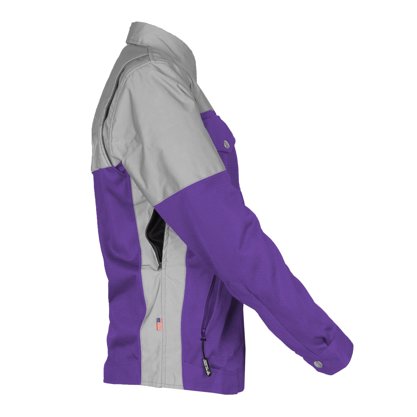Summer Mesh Reflective Shirt Purple Eclipse for Women