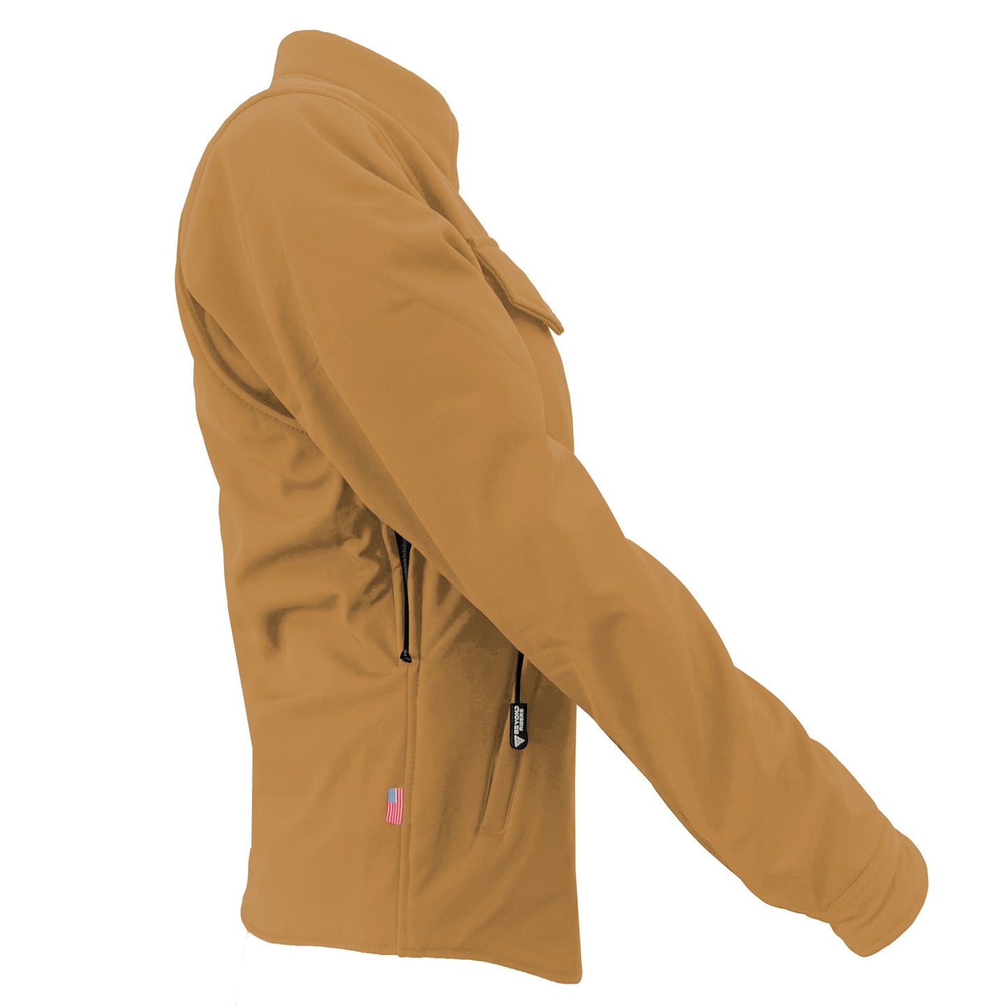 Protective SoftShell Winter Jacket for Women – Mustard Matte